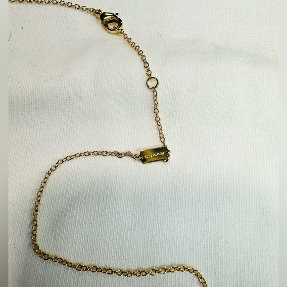 Coach 80's Retro Alphabet S Charm Necklace. New no tag - Picture 3 of 4